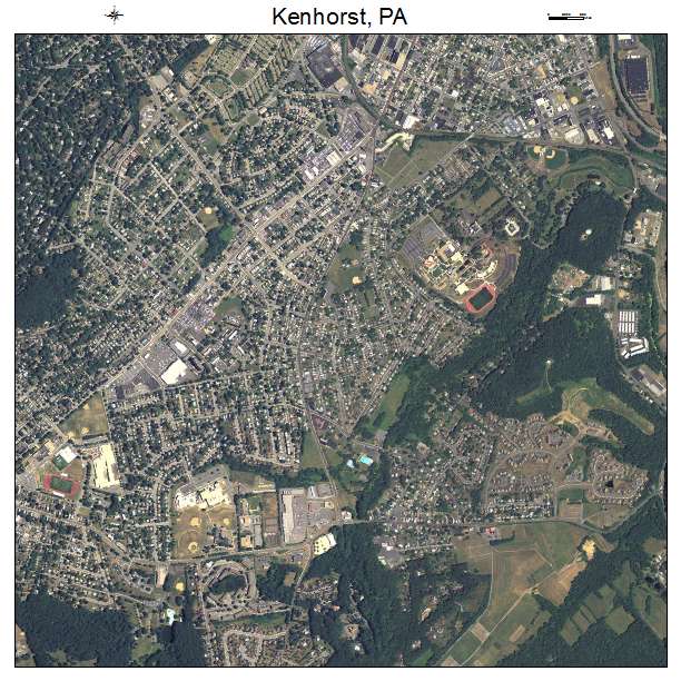 Kenhorst, PA air photo map