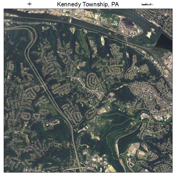 Kennedy Township, PA air photo map