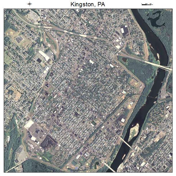 Kingston, PA air photo map