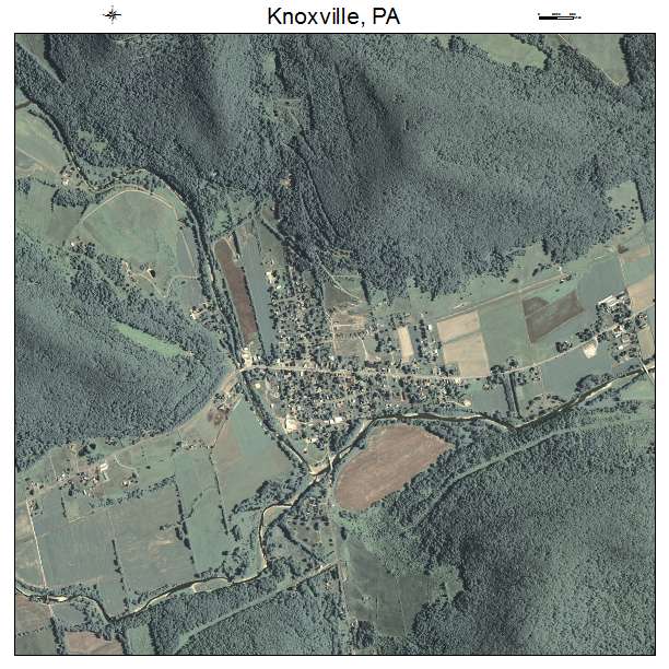 Knoxville, PA air photo map