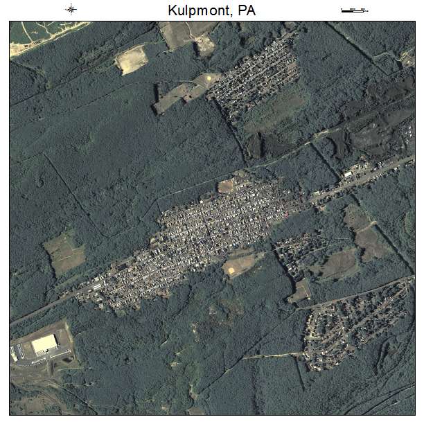 Kulpmont, PA air photo map