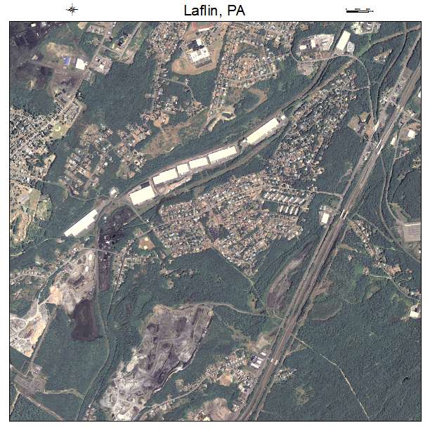 Laflin, PA air photo map