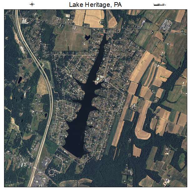 Lake Heritage, PA air photo map