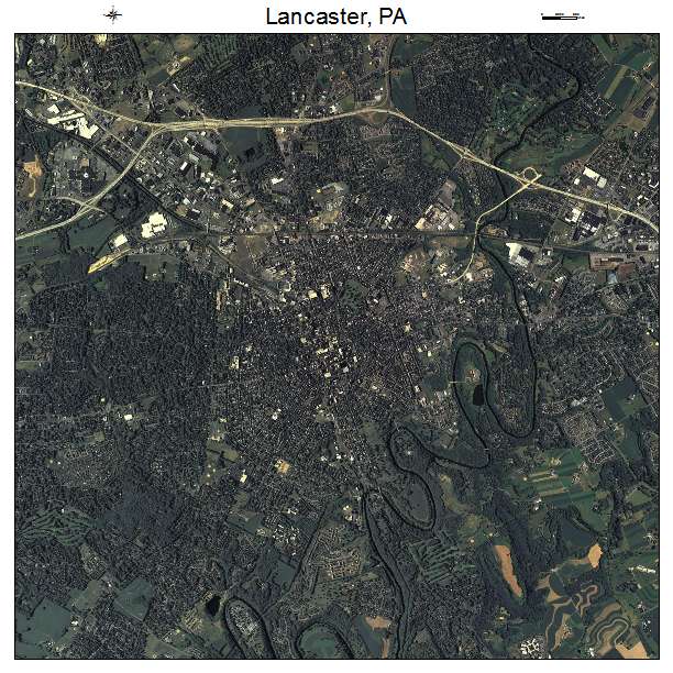 Lancaster, PA air photo map