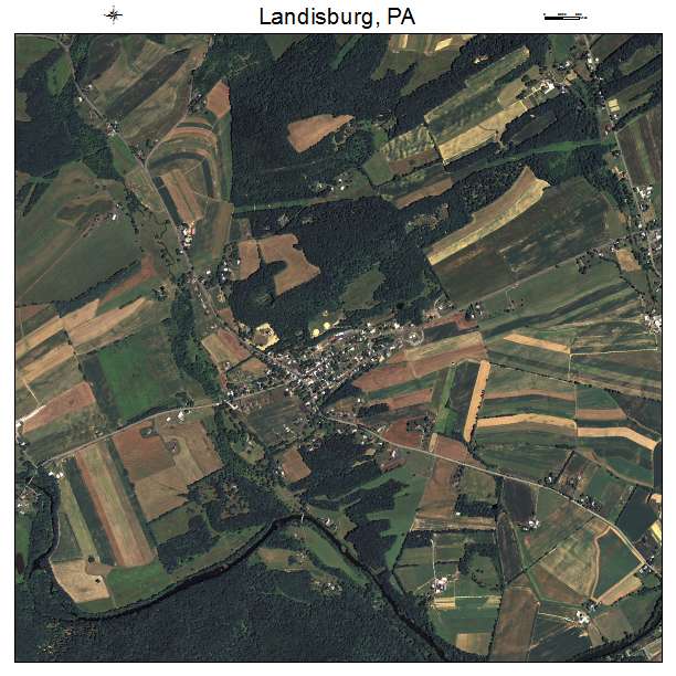 Landisburg, PA air photo map