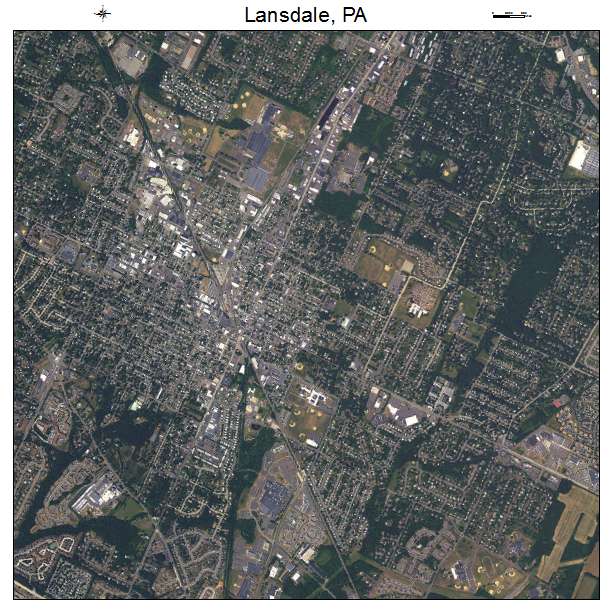 Lansdale, PA air photo map