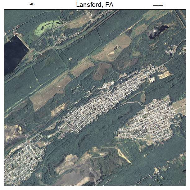 Lansford, PA air photo map