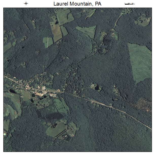 Laurel Mountain, PA air photo map