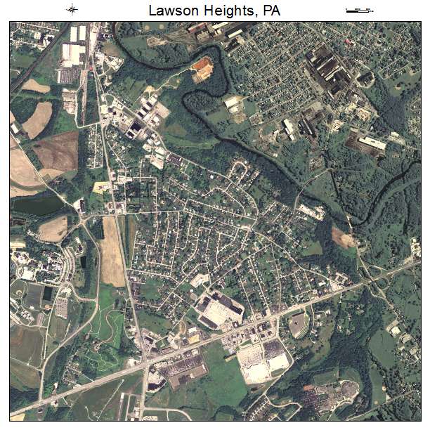 Lawson Heights, PA air photo map