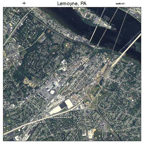 Lemoyne, PA air photo map