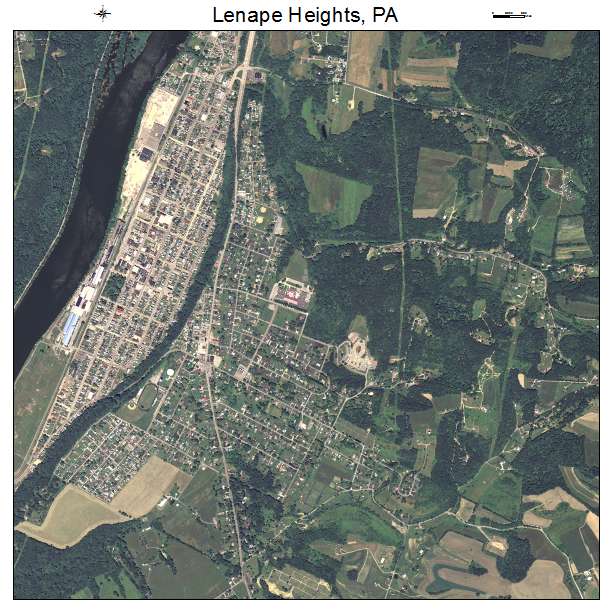 Lenape Heights, PA air photo map