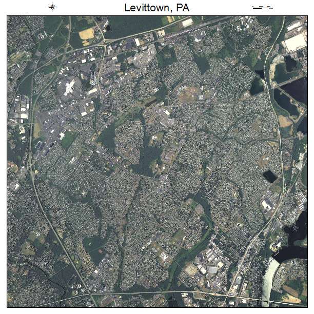 Levittown, PA air photo map