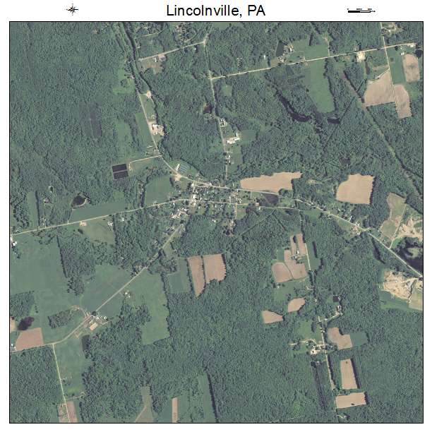 Lincolnville, PA air photo map