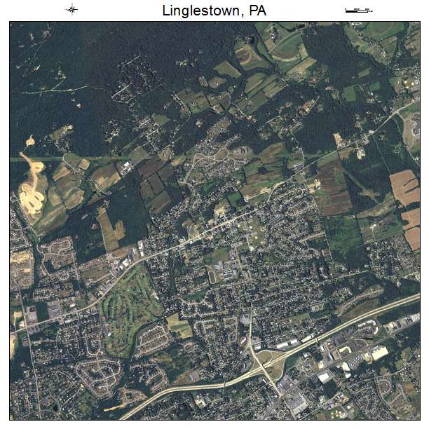 Linglestown, PA air photo map