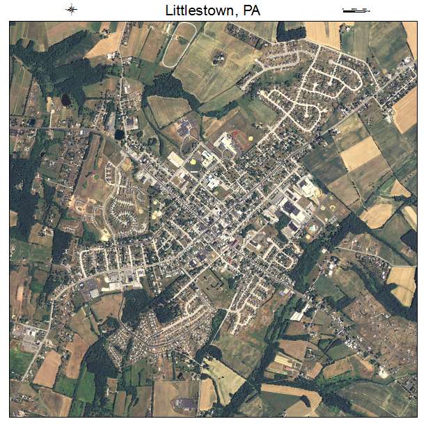 Littlestown, PA air photo map