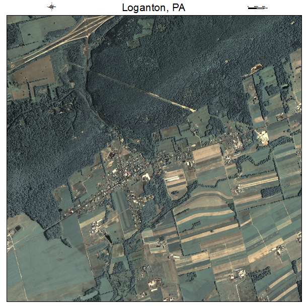 Loganton, PA air photo map