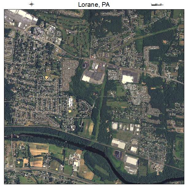Lorane, PA air photo map