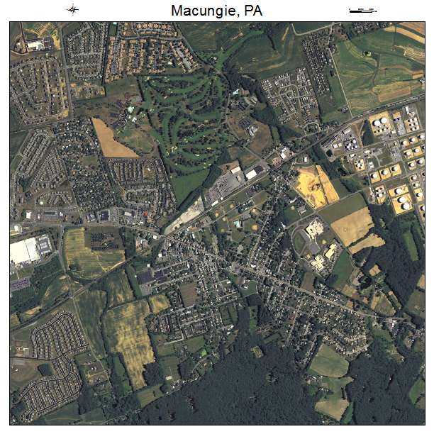 Macungie, PA air photo map