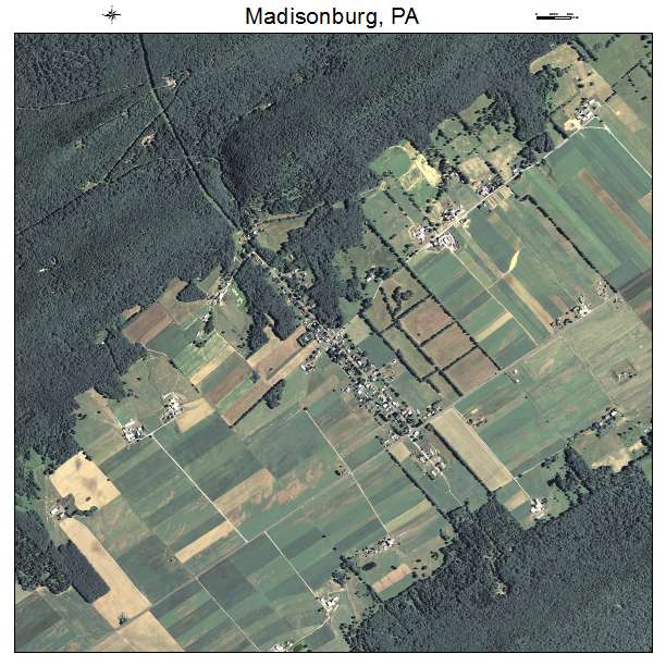 Madisonburg, PA air photo map