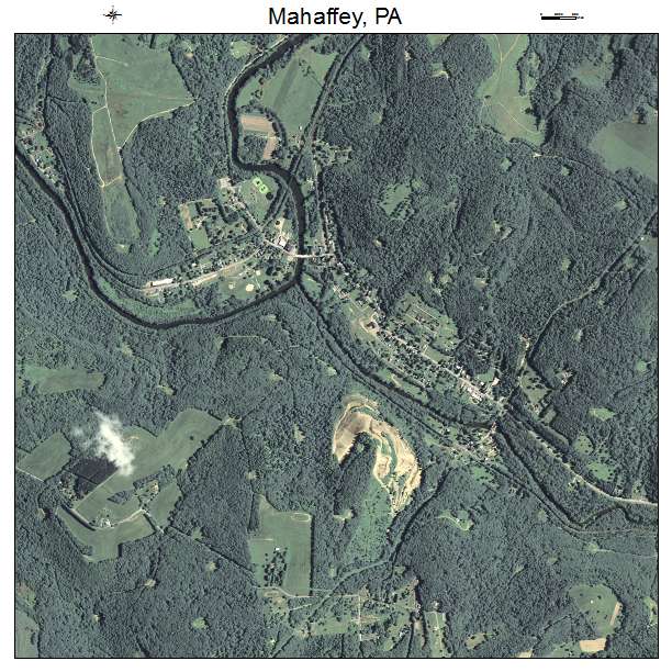 Mahaffey, PA air photo map