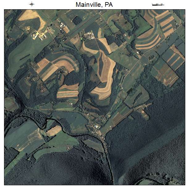 Mainville, PA air photo map