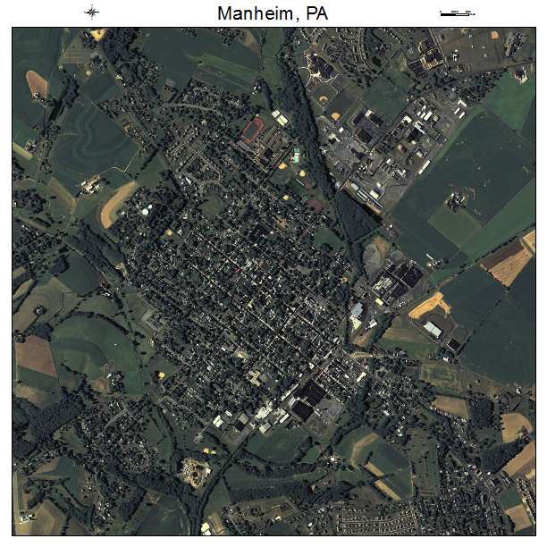 Manheim, PA air photo map