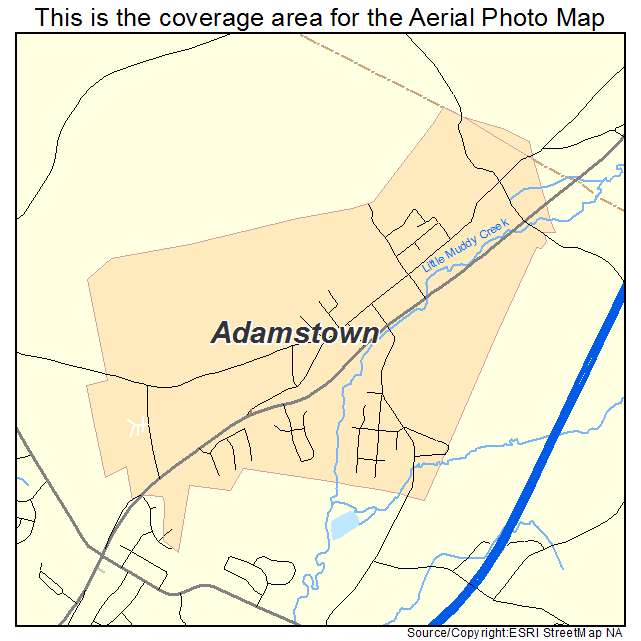 Adamstown, PA location map 