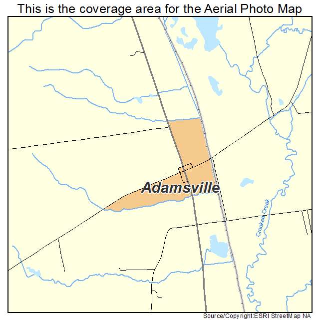 Adamsville, PA location map 