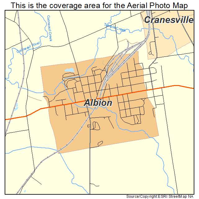 Albion, PA location map 
