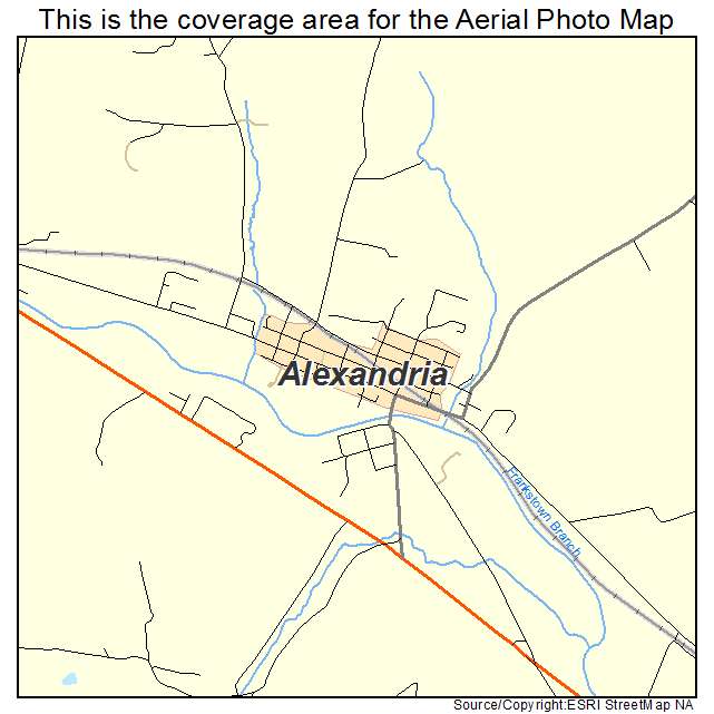 Alexandria, PA location map 