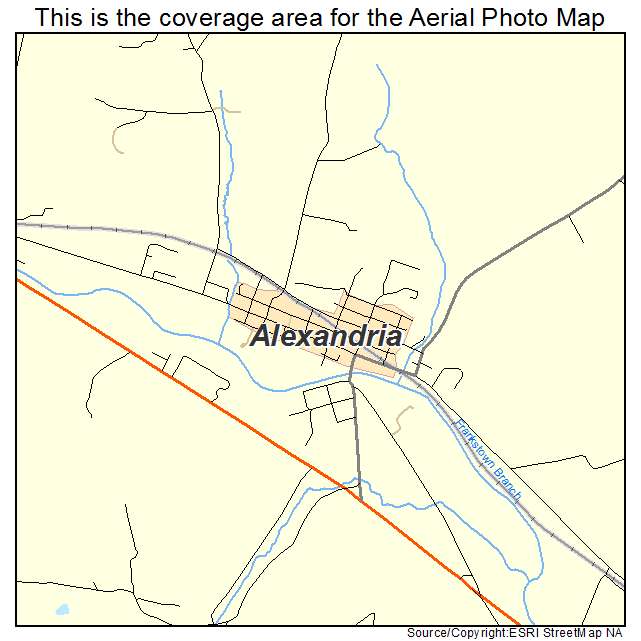Alexandria, PA location map 