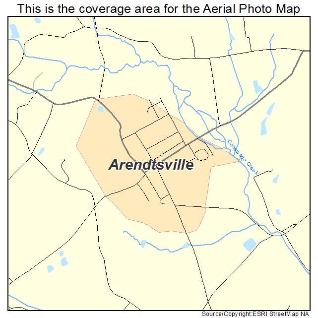 Arendtsville, PA location map 