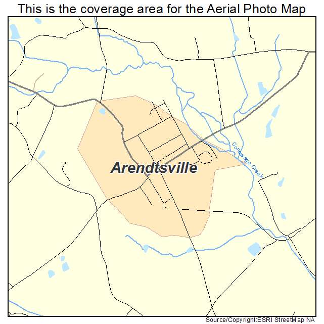 Arendtsville, PA location map 