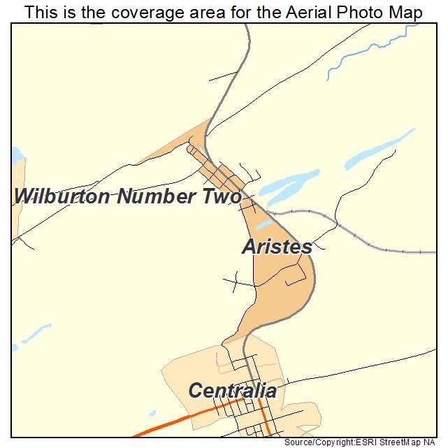 Aristes, PA location map 