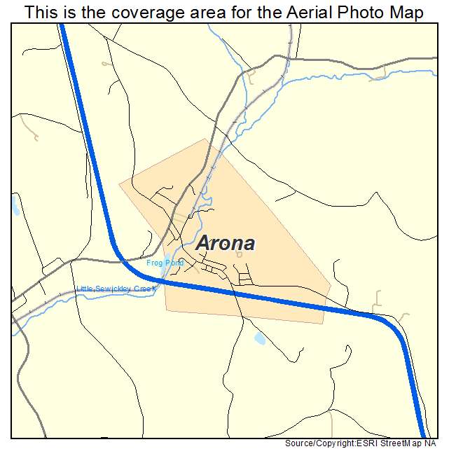 Arona, PA location map 