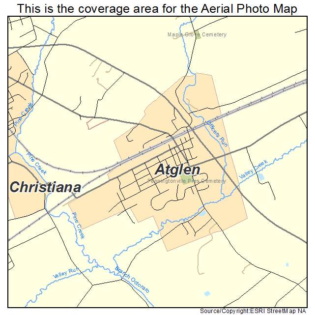 Atglen, PA location map 