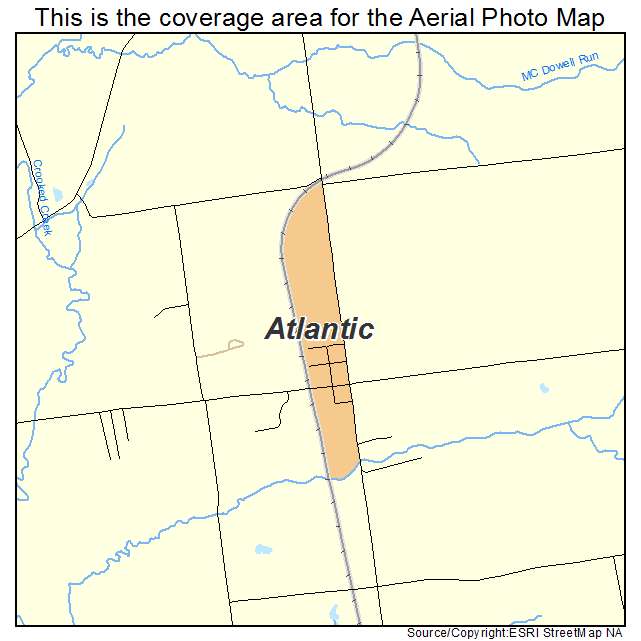 Atlantic, PA location map 