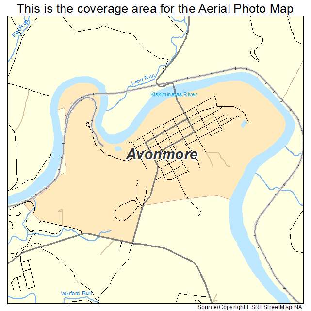 Aerial Photography Map of Avonmore, PA Pennsylvania