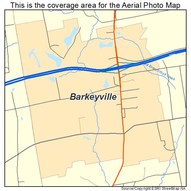 Barkeyville, PA location map 