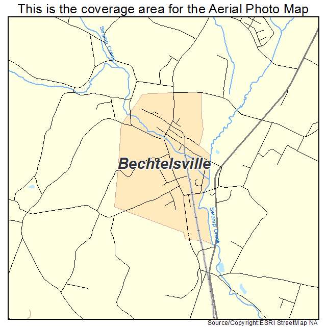 Bechtelsville, PA location map 
