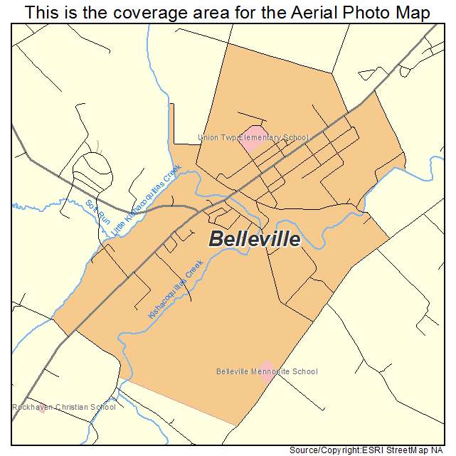 Belleville, PA location map 