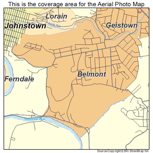 Belmont, PA location map 