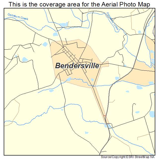 Bendersville, PA location map 