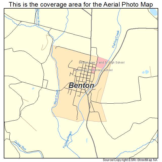 Benton, PA location map 