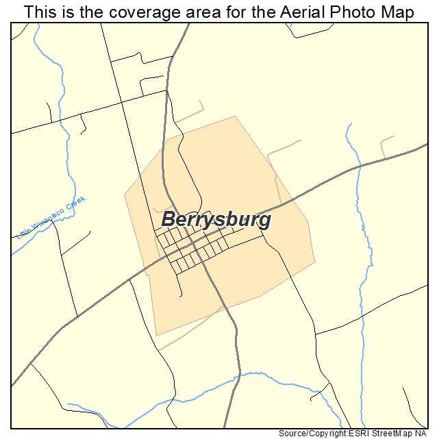 Berrysburg, PA location map 