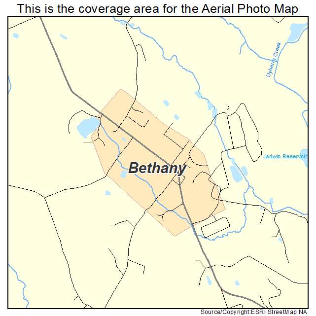 Bethany, PA location map 