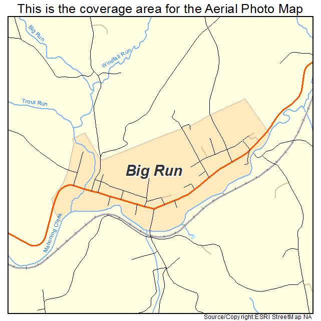 Big Run, PA location map 