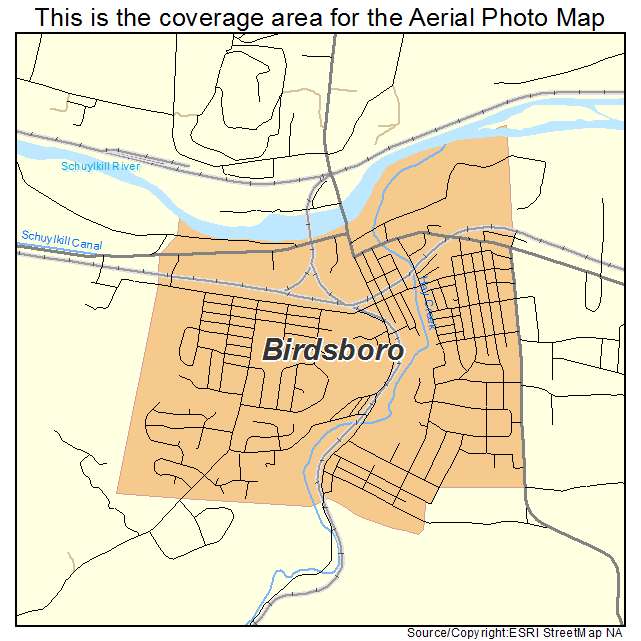 Birdsboro, PA location map 
