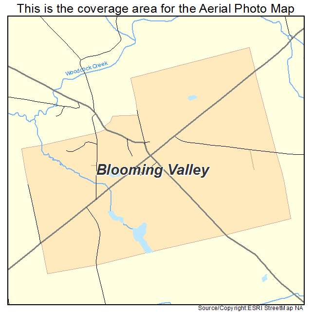 Blooming Valley, PA location map 