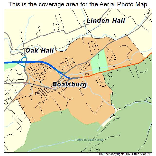 Boalsburg, PA location map 